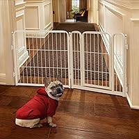 Vista 69 de FXW Puerta para perros extra ancha diseñada para uso en interiores, ancho ajustable de hasta 165 pulgadas de ancho