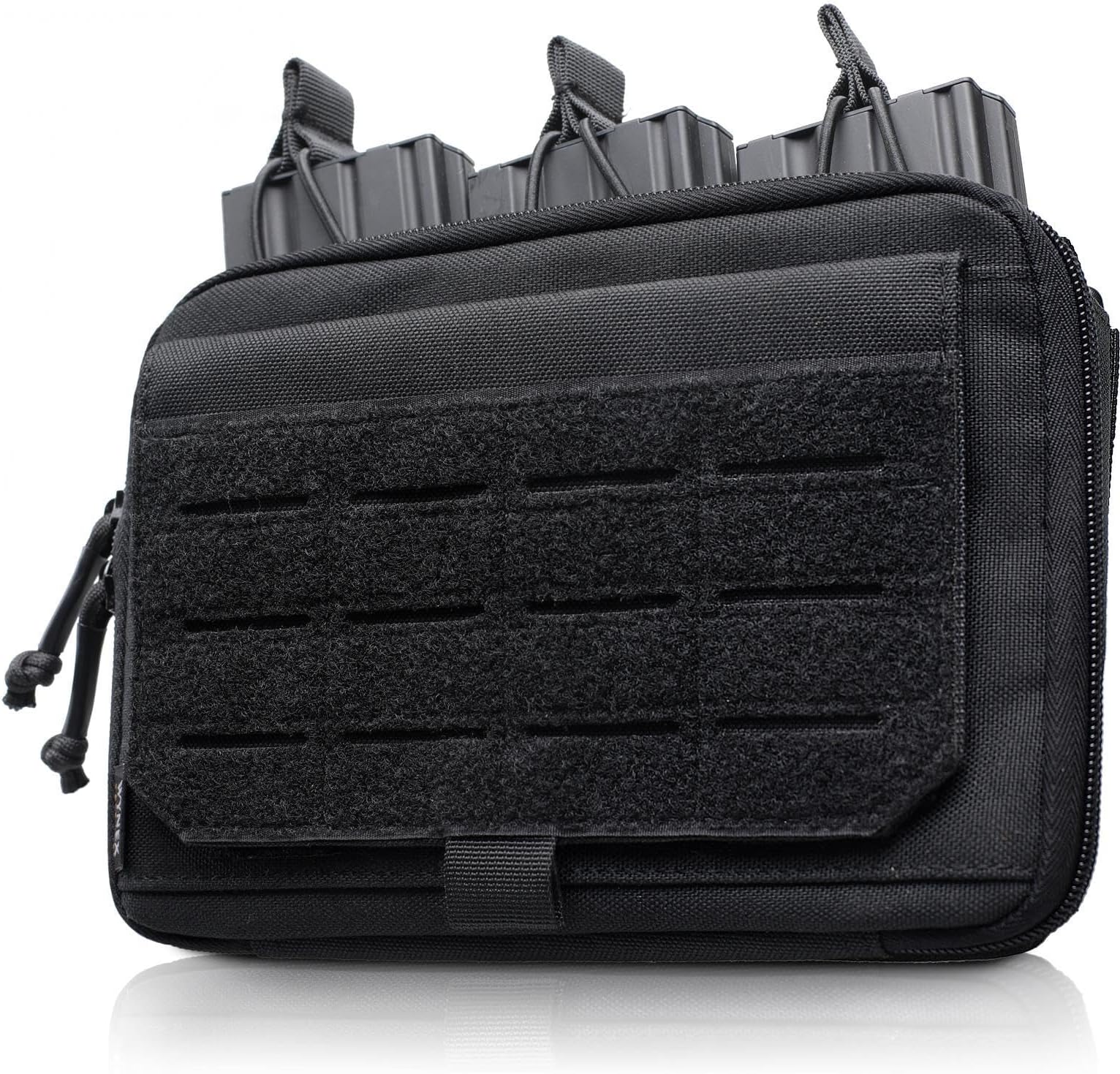 Molle Admin Pouch of Kangaroo Style, Tactical Utility Tool Pouch with Mag/Zipper Strip Insert Modular EDC Medical Bag Organizer Attachment Patch Included