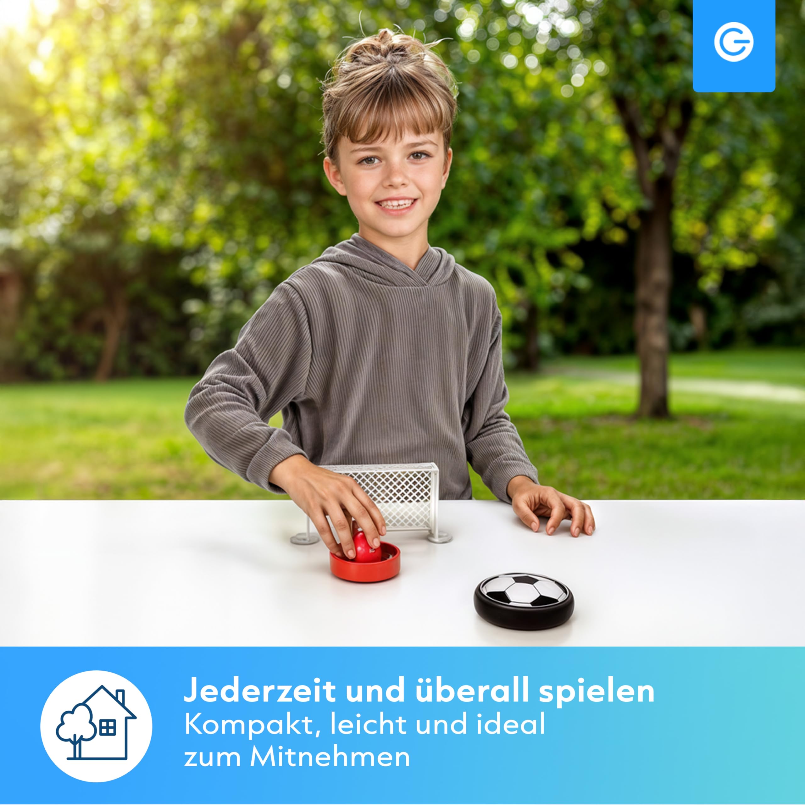 Silvergear® Air Tischfußball Spielset | Mini Tisc Produktbild-Vorschau 5