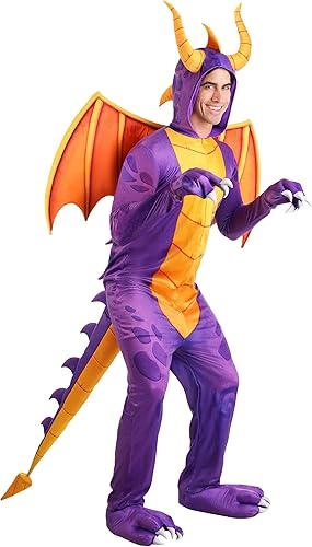 Spyro the Dragon - Disfraz de dragón morado para adultos