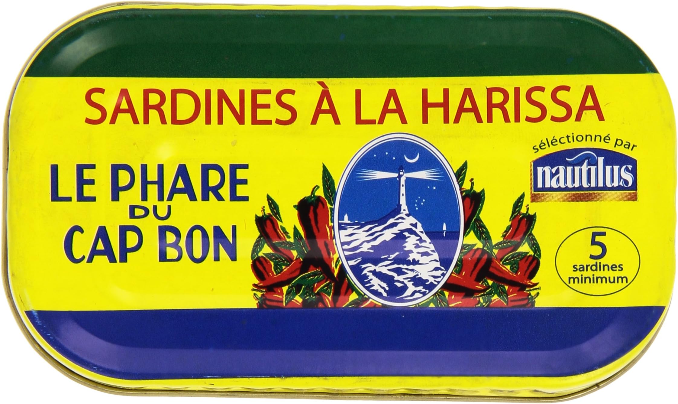 Nautilus Sardines with Le Phare Du Cap Bon Harissa - 125 Grams