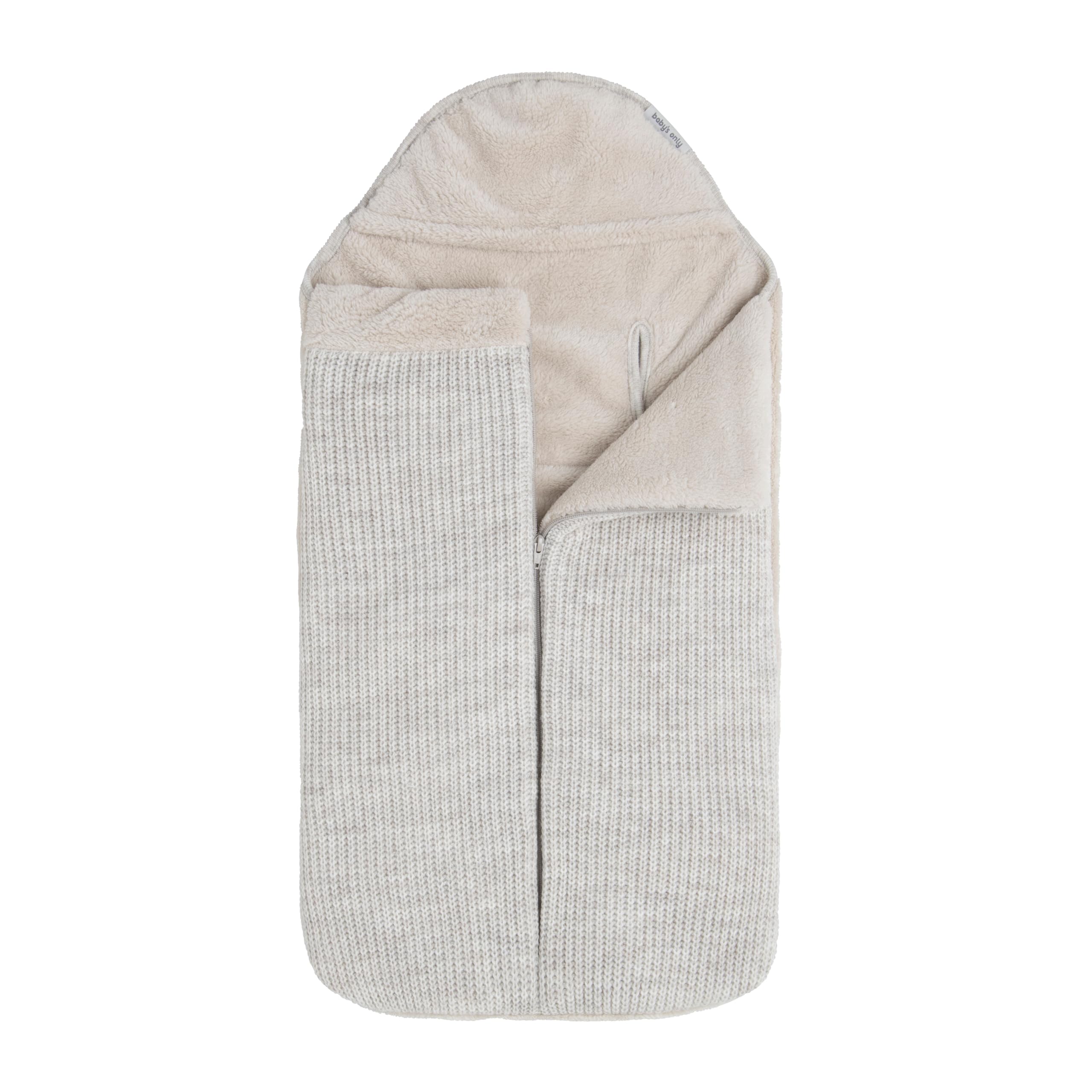 Baby's Only - Fußsack Hope - 0+ Fußsack Babyschale - Gefüttert - für 5- und 3-Punkt-Gurten Autositz - für Jungen und Mädchen - Ecru