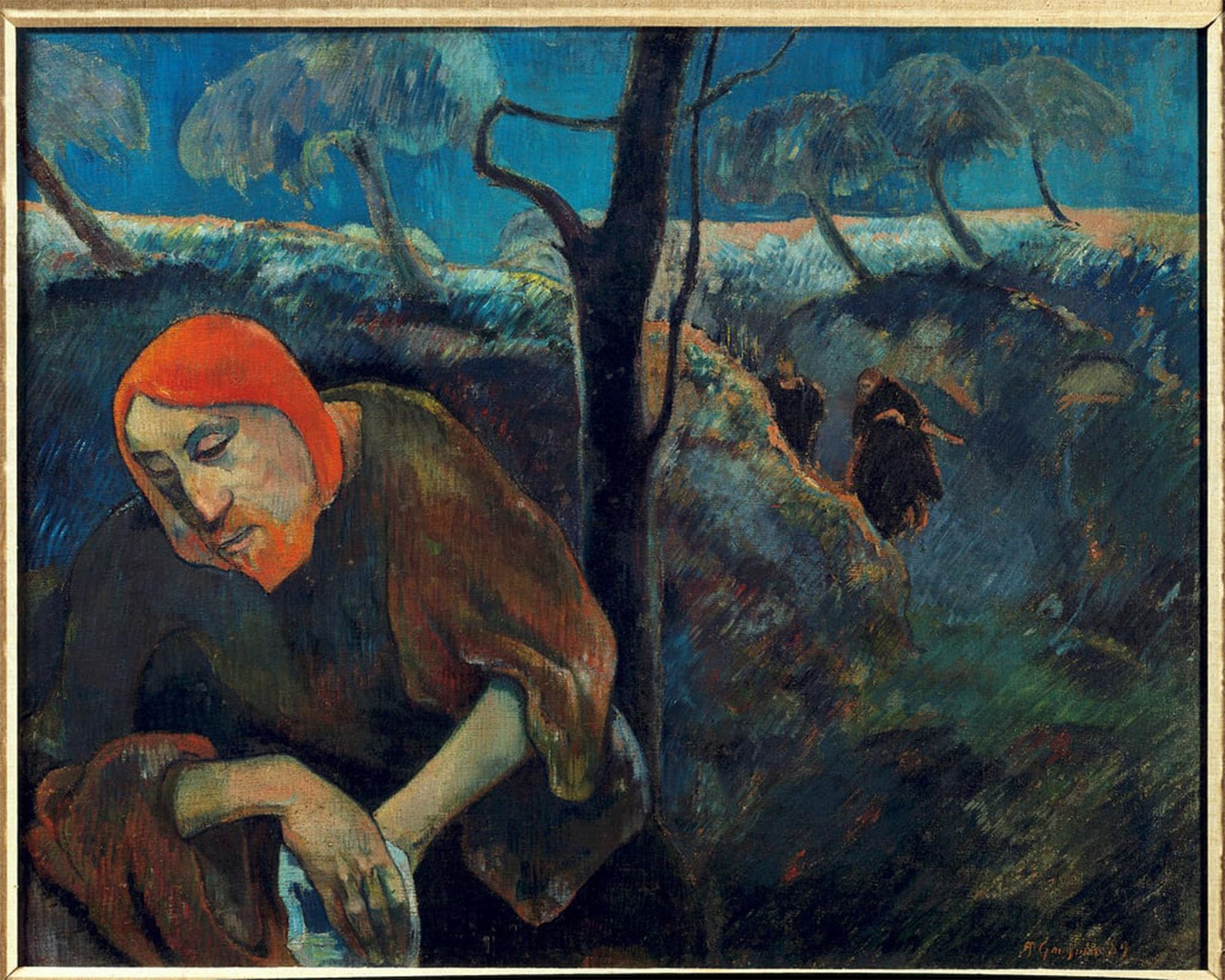 SERENDIPITP Aesthetic Poster Photo Wall Print Retro Picture Self Portrait or Christ in the Garden of Olives Painting by Paul Gauguin Modern Wall Artwork for Home Decor 60x90cm