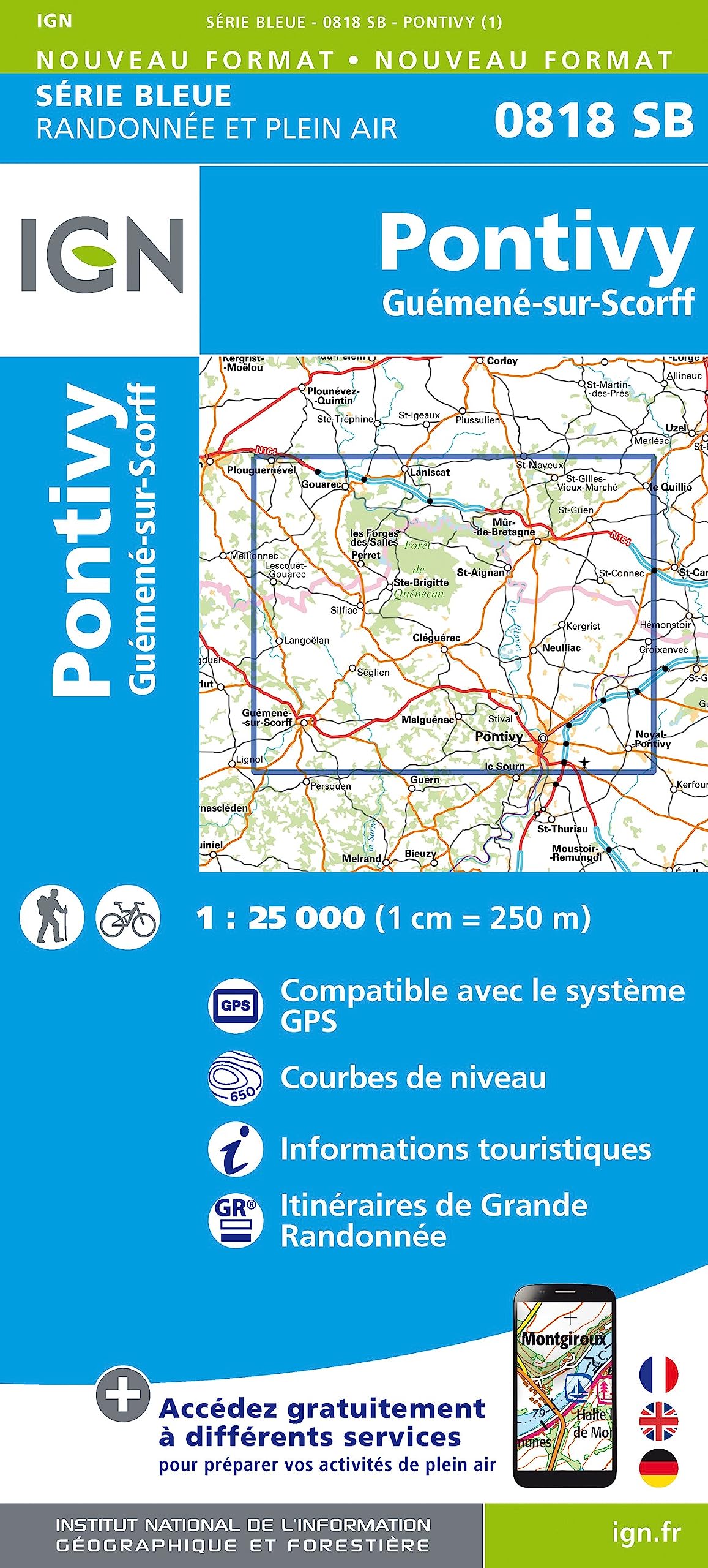 Pontivy / Guémené-sur-Scorff: 818 (Série Bleue)