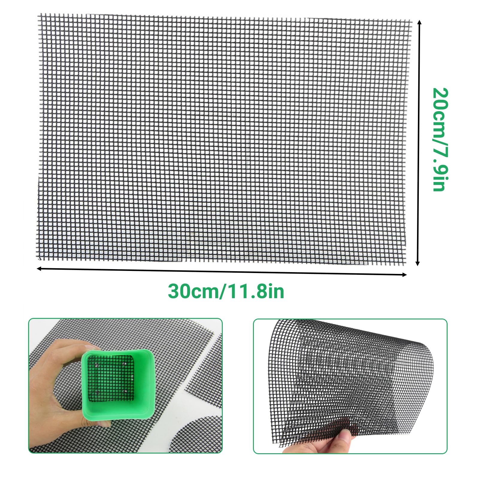 25 PCS POT De Drainage Base Sol Anti-fuite Pour Trou Fond Fleurs EUR 5