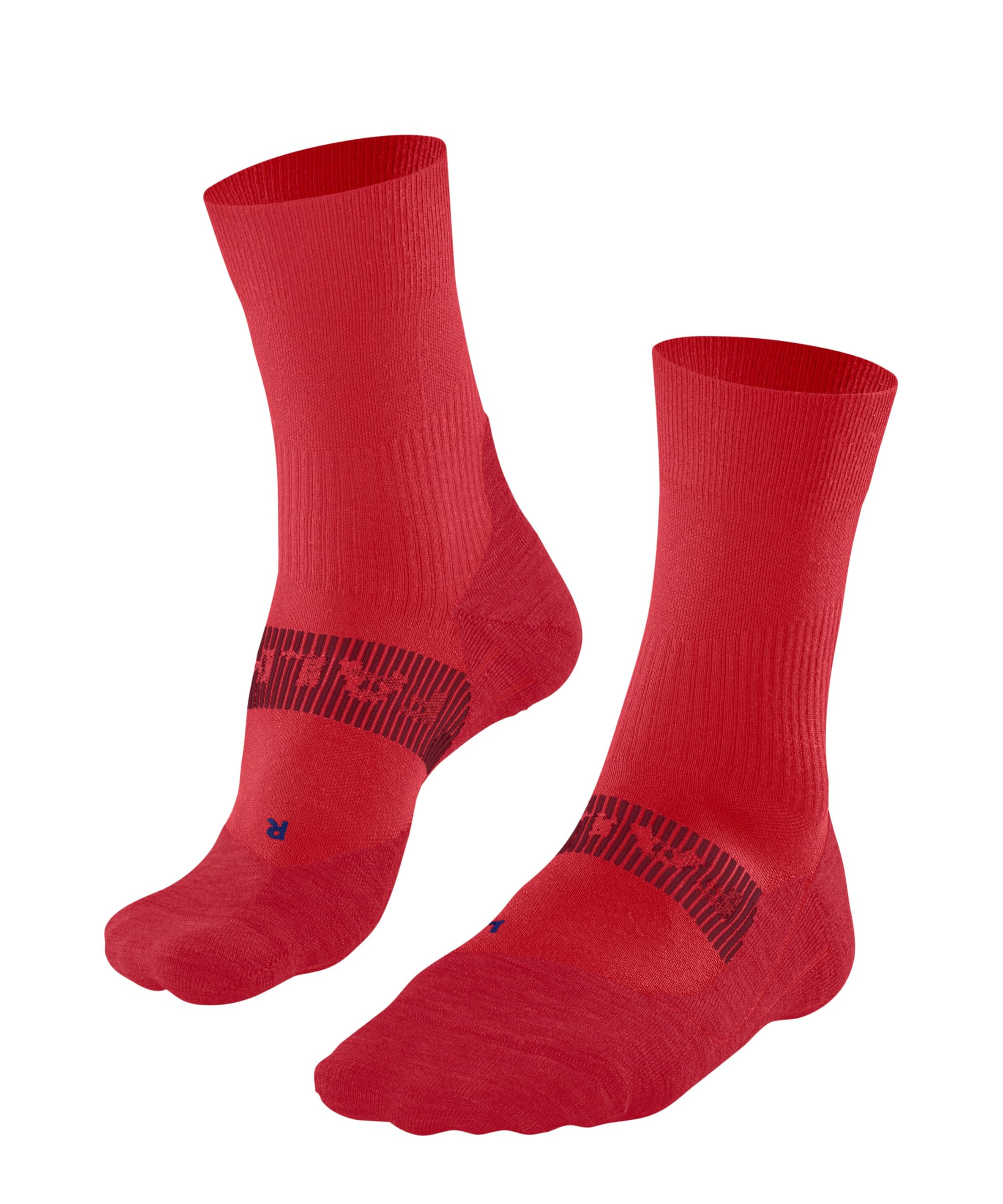 FALKE Men's RU4 Endurance Cool M So Functional Yarn Anti-Blister Running Socks 1 Pair, Red Big 8178, 11-12.5