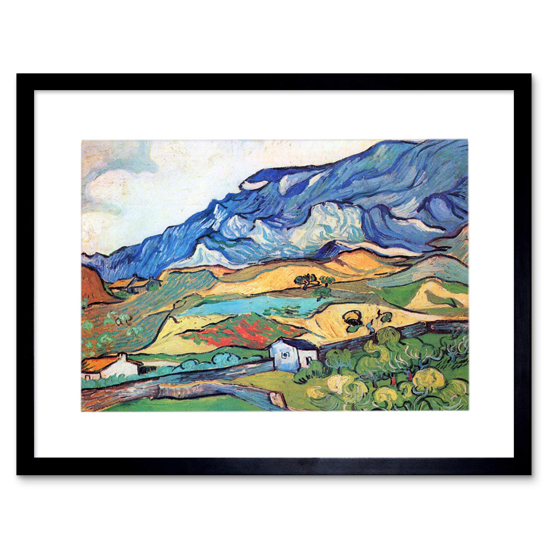 Wee Blue Coo Van Gogh Les Alpilles Landscape Saint Remy Frame Art Print Picture 21 F12X1621