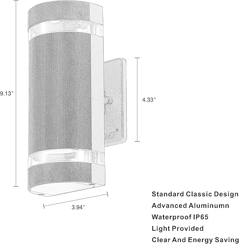 Miniatura 7 de Luces LED de pared para exteriores, arriba y abajo.