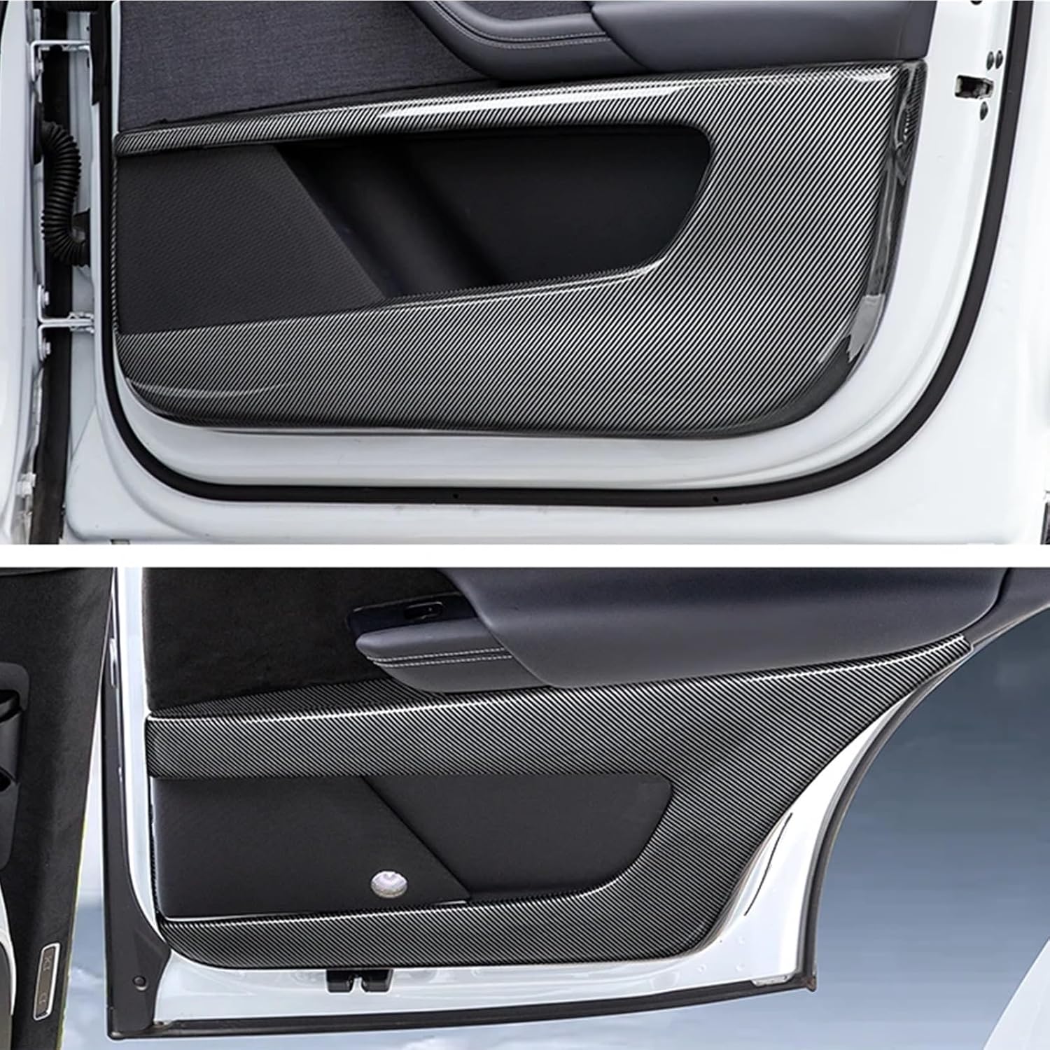 for Tesla Model X 2023 Car Door Anti Kick Pad ABS Edge Protector Interior Decoration Accessories