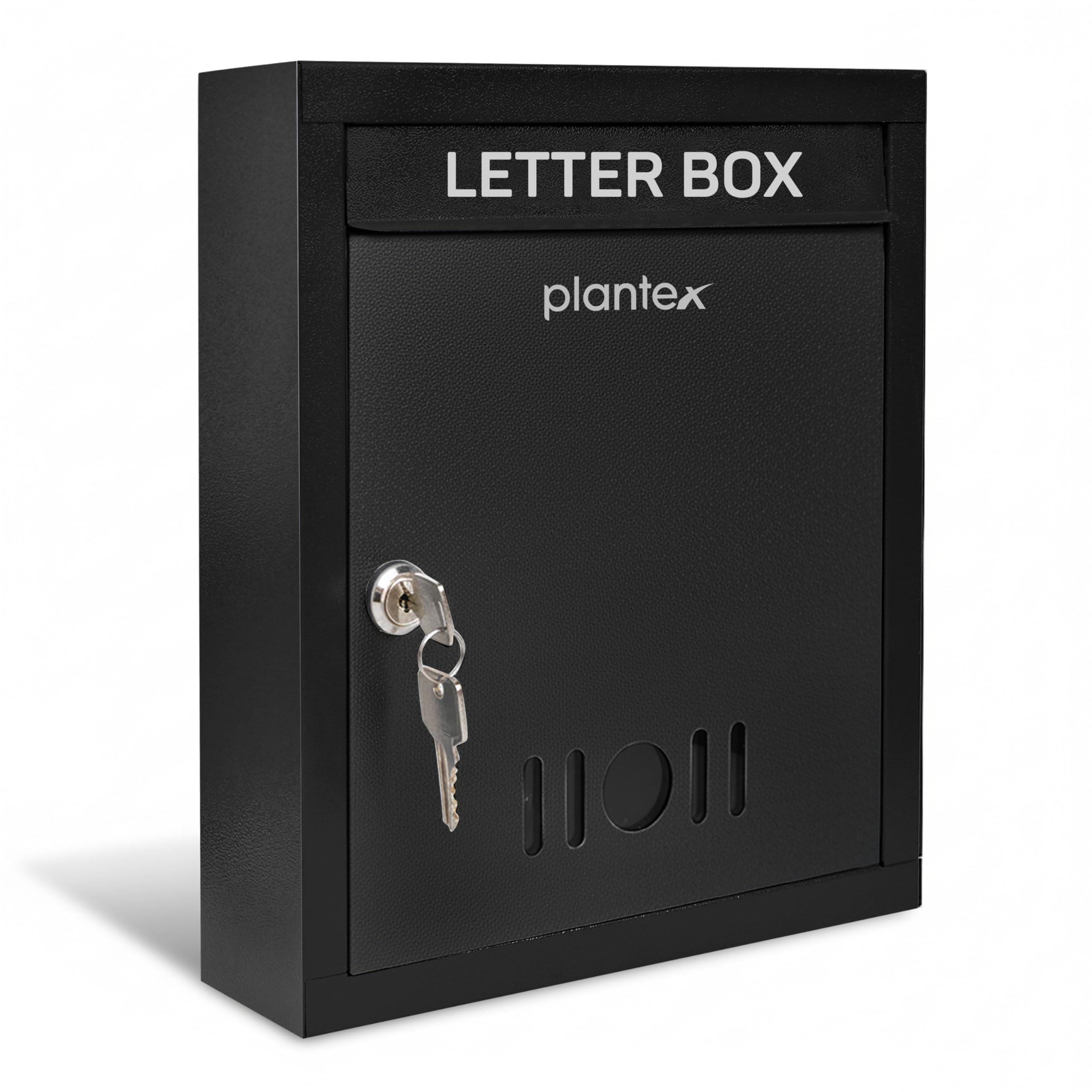 Plantex Letter Box/Post Box/Letter Box for Home gate/Suggestion Box for Office Use with Key Lock/Mail Box (Black) - Wall Mount - A4 Size-image-13