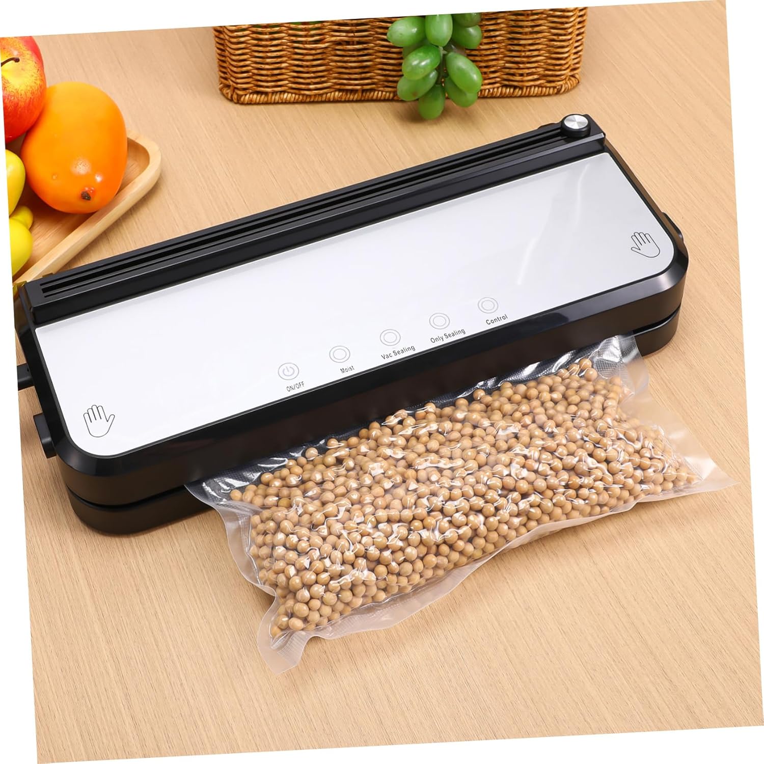 5rolls Food Vacuum Bags for Food Storage Heavy-duty Sealing Performance Suitable for Meat Soups and Snacks Compatible Vacuum Sealers