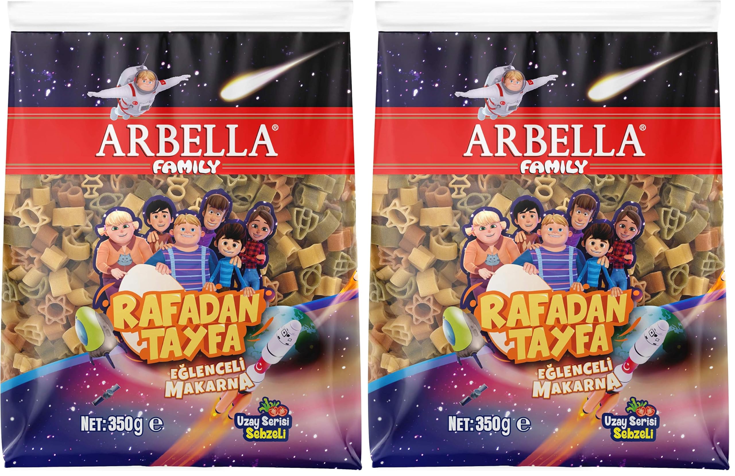 Arbella Rafadan Tayfa Sebzeli Makarna 350 g (2 paketi)
