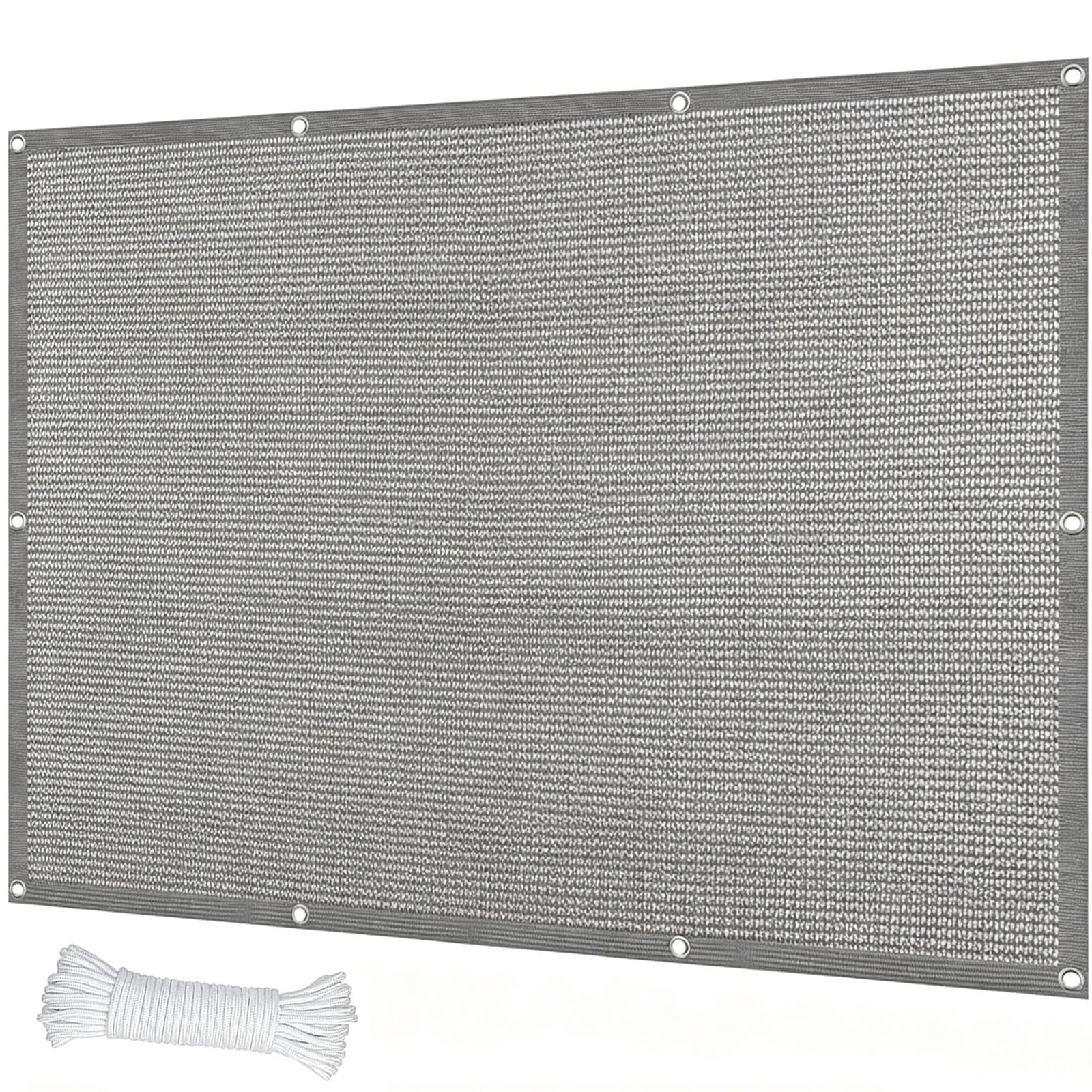 Filet d'ombrage rectangle anti-UV haute densité 220g/m² gris de patio