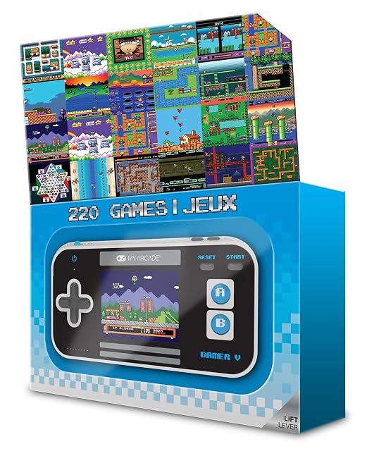 Foto 5 de 6 de My Arcade Gamer V Classic-Blue: Consola de juegos portátil con 220 juegos, pantalla a color de 2.5 pulgadas