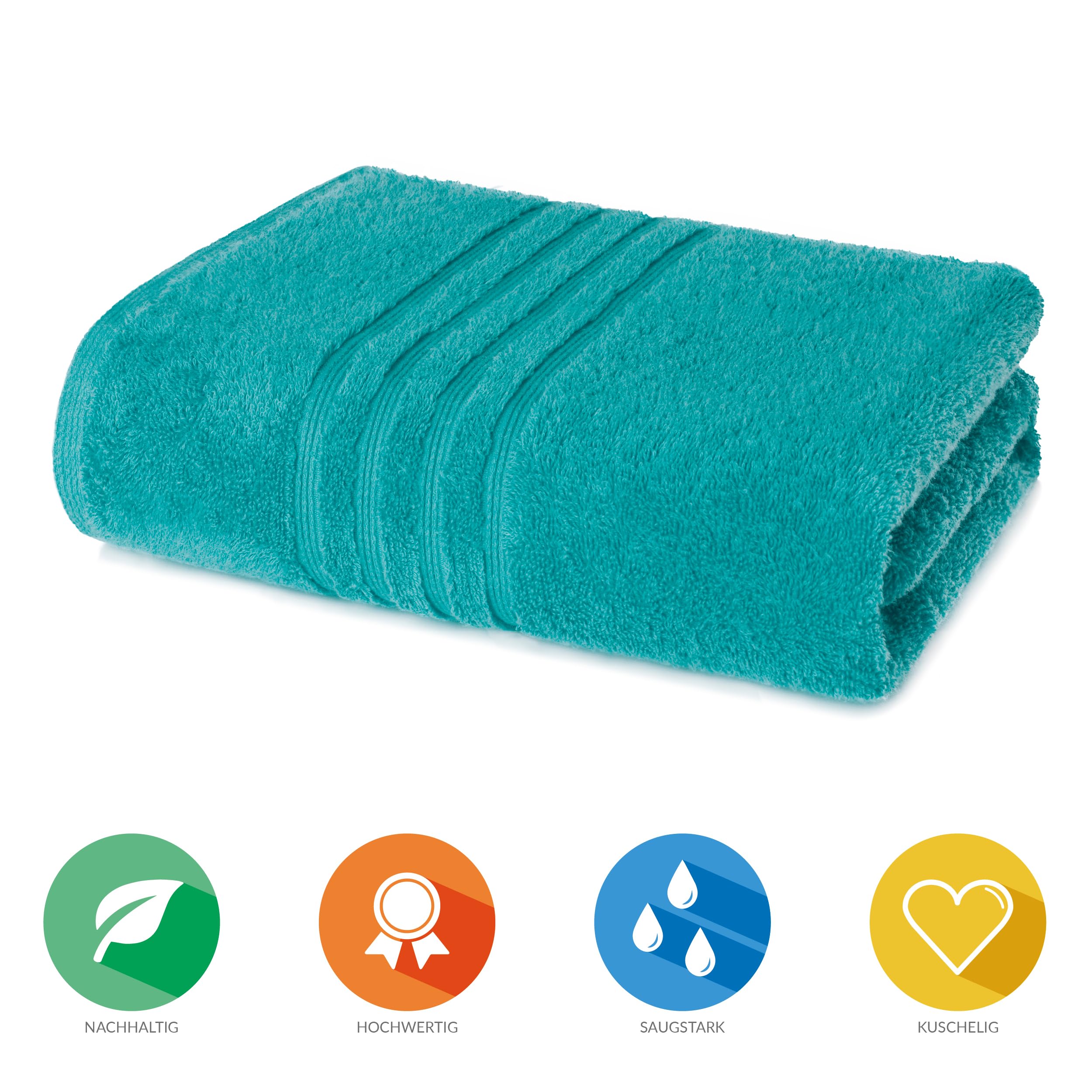 Lavea® Handtücher 50x100 cm - Ozeanblau