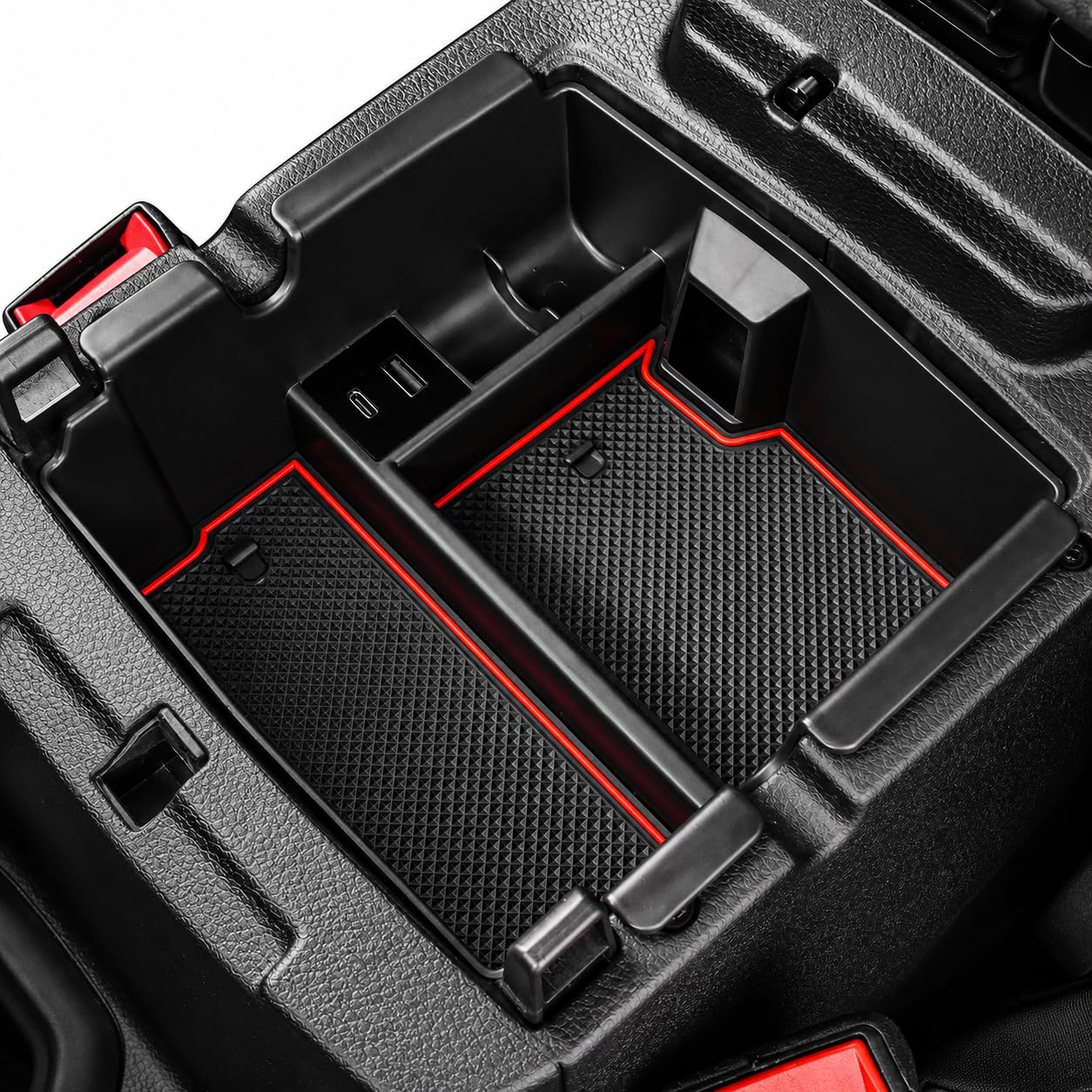 Amazon | アップグレードセンターコンソールオーガナイザートレイ Jeep