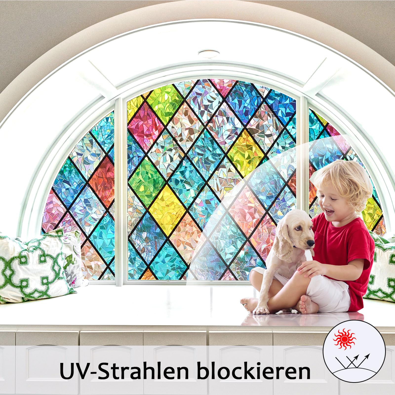 Lifetree Raamfolie, ondoorzichtig, zelfklevend, 3D