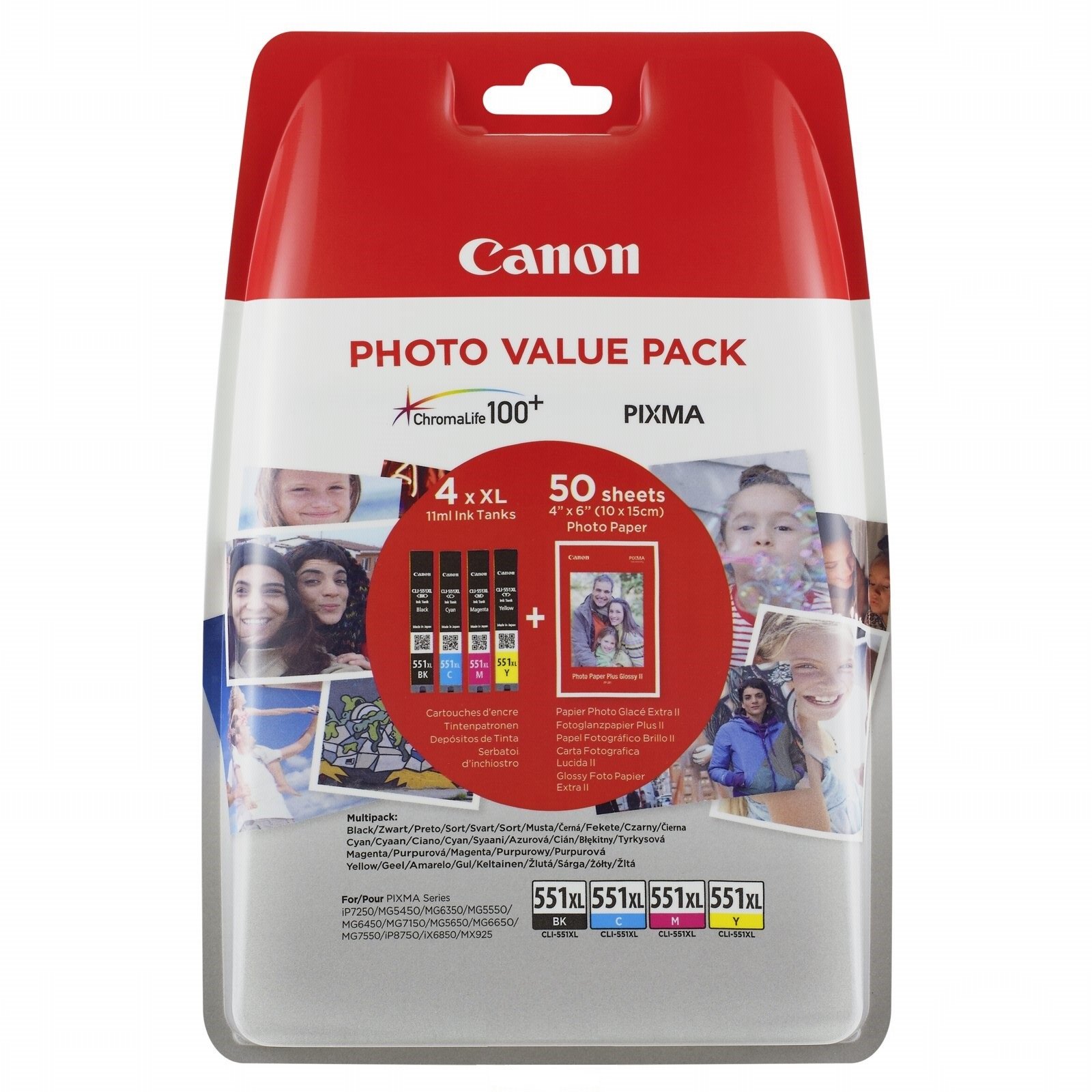 Canon CLI-526 C M Y BK Value Vorteilspack 4