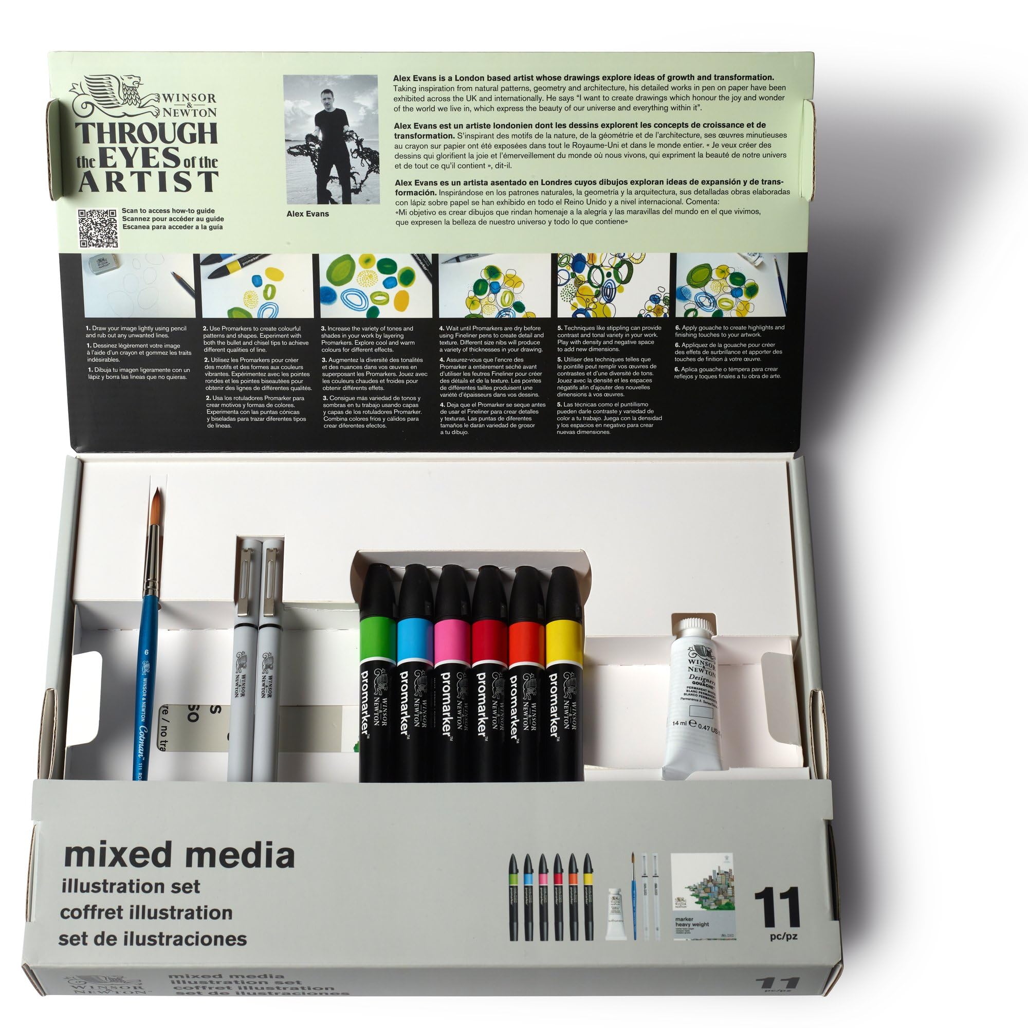 Winsor & Newton Set per tecnica mista Promarker -Ilustrazione