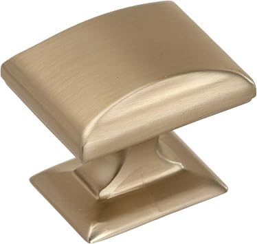 Amerock | Cabinet Knob | Golden Champagne | 1-1/4 inch 32 mm Length | Candler | 1 Pack | Drawer Knob | Cabinet Hardware