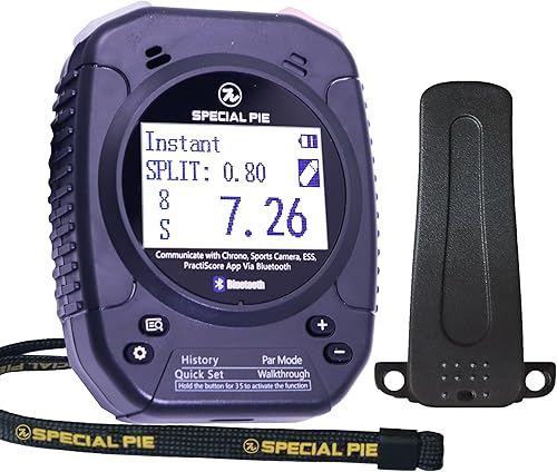 Temporizador de disparo con clip para cinturón, temporizador de disparo actualizado 2025 para competición de disparos con zumbador fuerte y la mejor