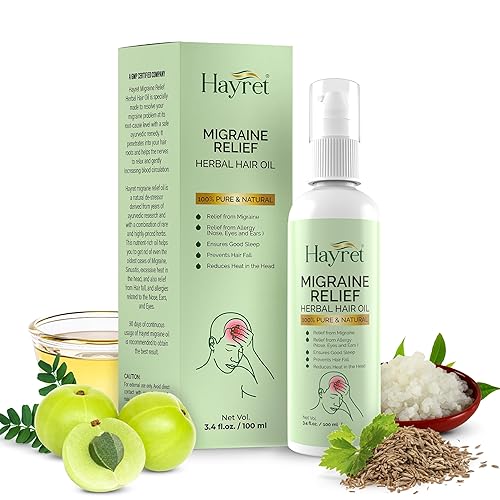 Aceite capilar de hierbas para aliviar la migraña | El alivio de la sinusitis asegura el control de caídas del cabello del sueño | Aceite esencial