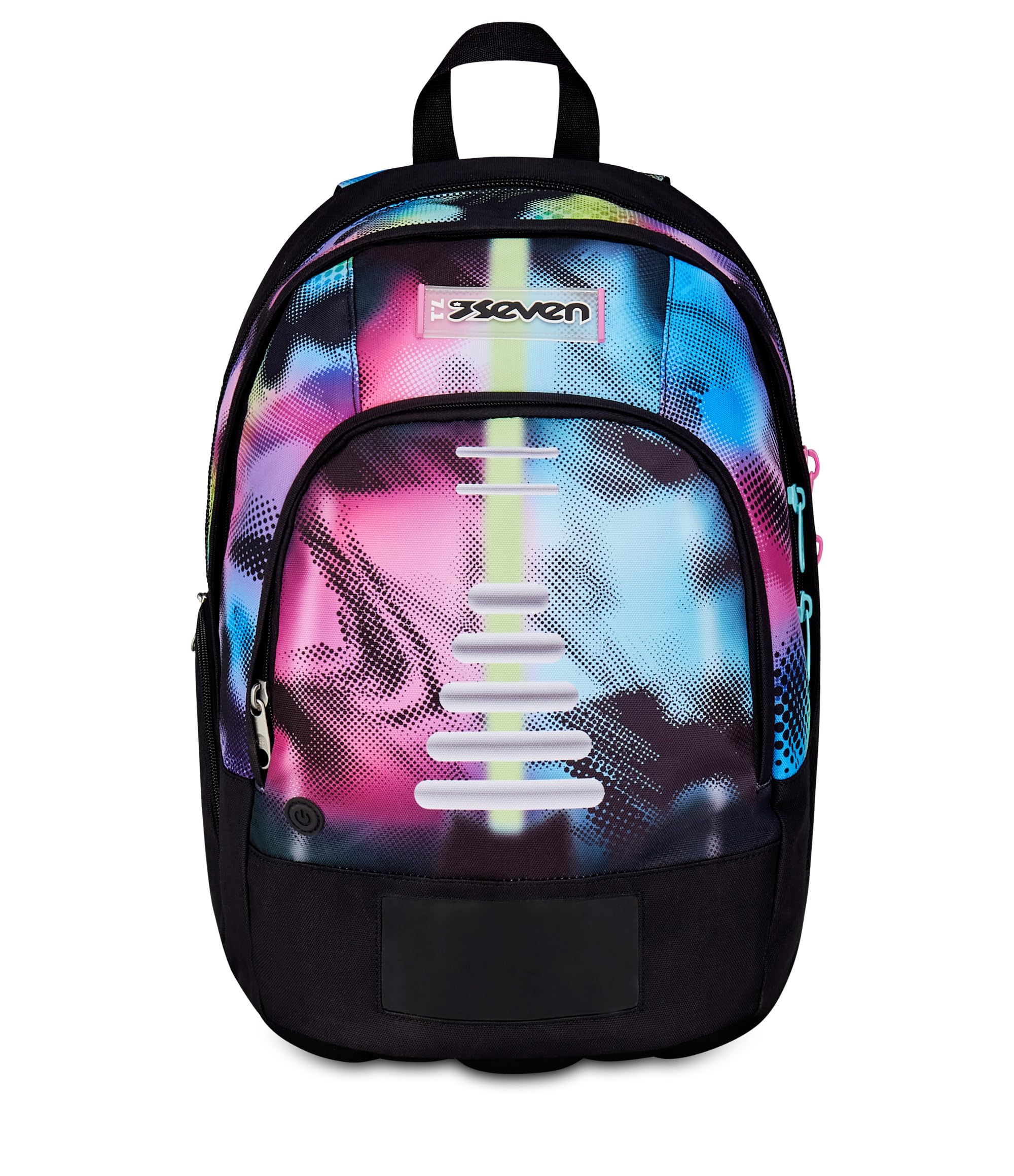 Seven Zaino Scuola Dual Write Down, Fucsia, Doppio Scomparto Da 31 Litri Di Capacità, Con Tasca Per PC, Tasca Per Borraccia e Tasca Con Organizer, Scuole Medie e Superiori, Per Ragazza