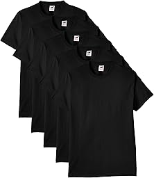 Fruit of the Loom - Iconic Tee, Lightweight Ringspun Tee, 5 Pack, T-Shirt Uomo