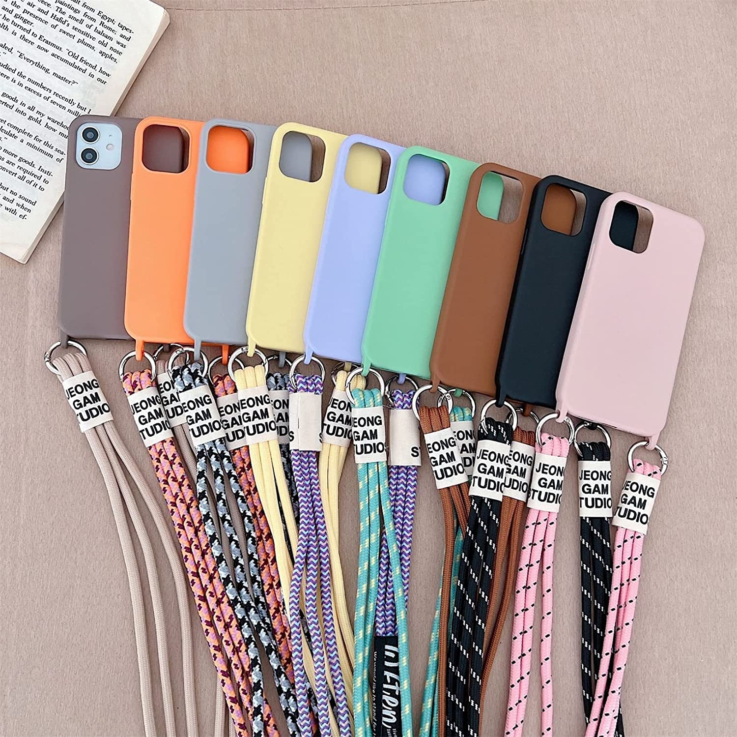 Cover per iPhone 12 PRO/iPhone 12 Max, Custodia con Cordino Silicone