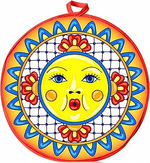 SOKKIA Tortilla Warmer Taco 12 Inch Insulated Cloth Pouch - Microwave Use Fabric Bag to Keep Food Warm and Fresh (Sunsburst Sunflower Mandala Floral)