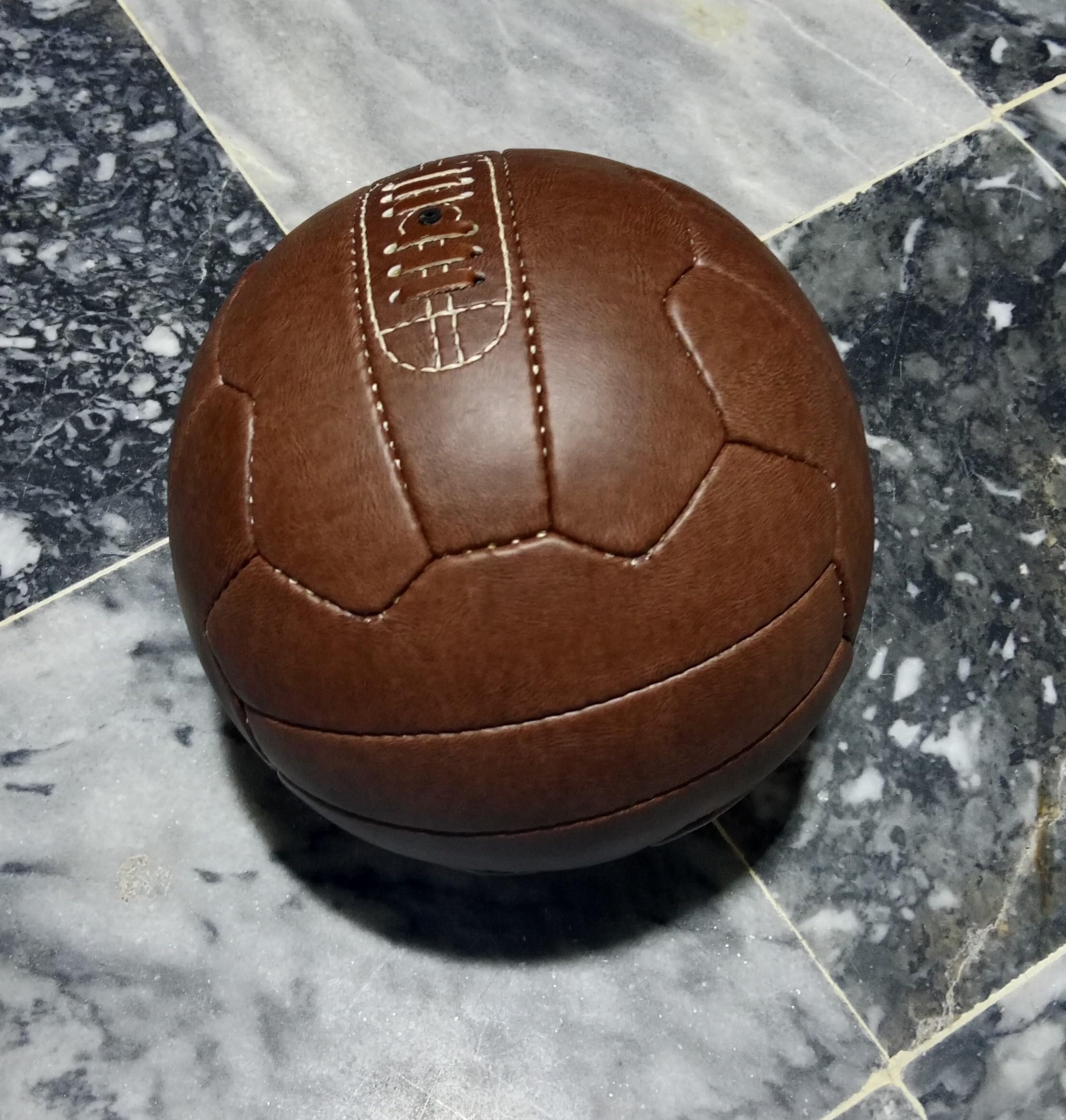 Palla da Calcio Vintage Taglia 5 Marrone Replica Coppa del Mondo 1966