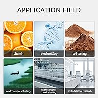 Vista 6 de Black Visible Portable Spectrophotometer LCD Digital Lab Spectrophotometer,320-1100nm,Tungsten Lamp, Portable Spectrophotometer with USB