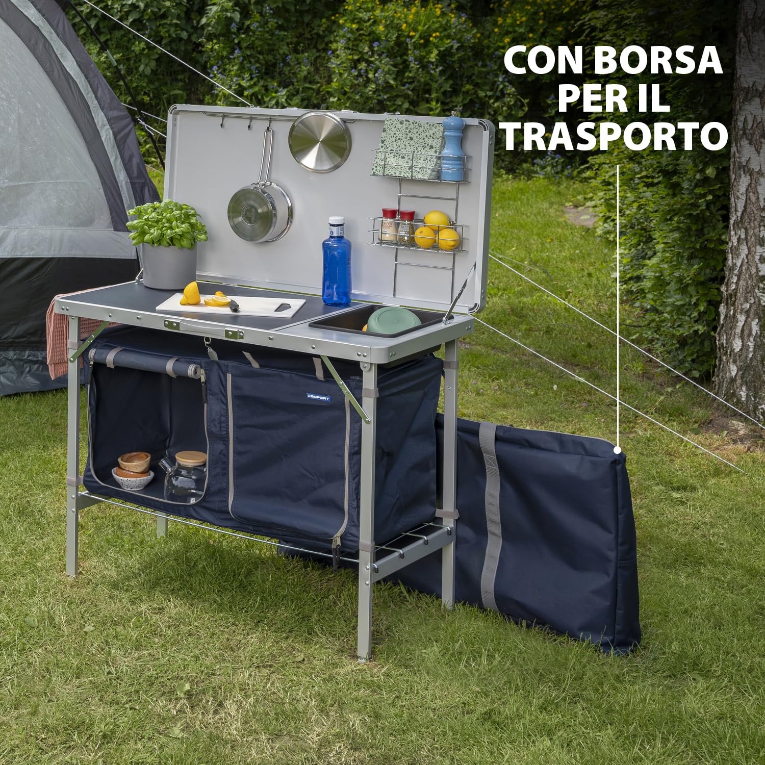 Campart Cucina da campeggio Salamanca KI-0412 – pieghevole