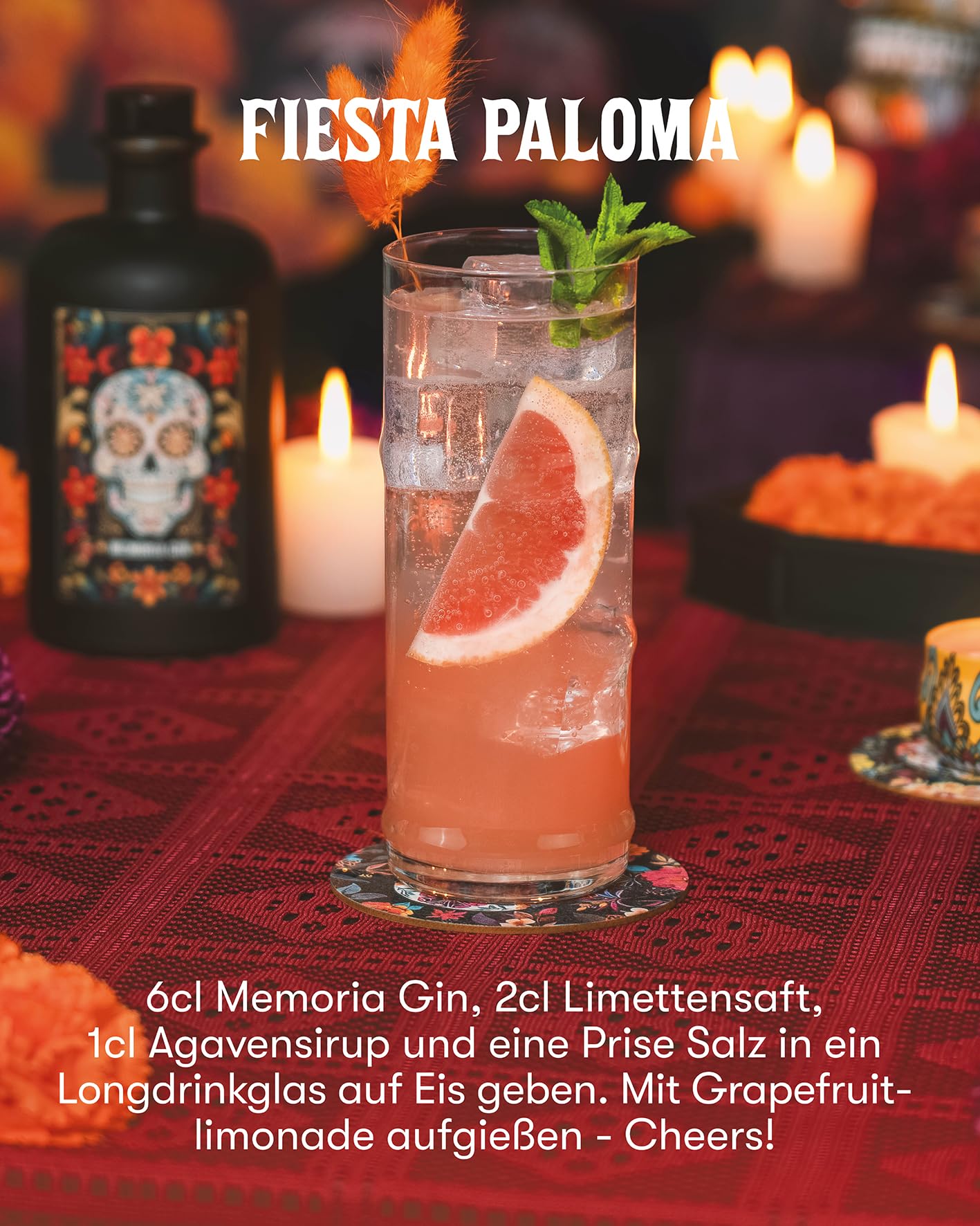 La Fiesta Spirits - Memoria Gin - 0,5 Ltr. - 40% vol. - Vegan