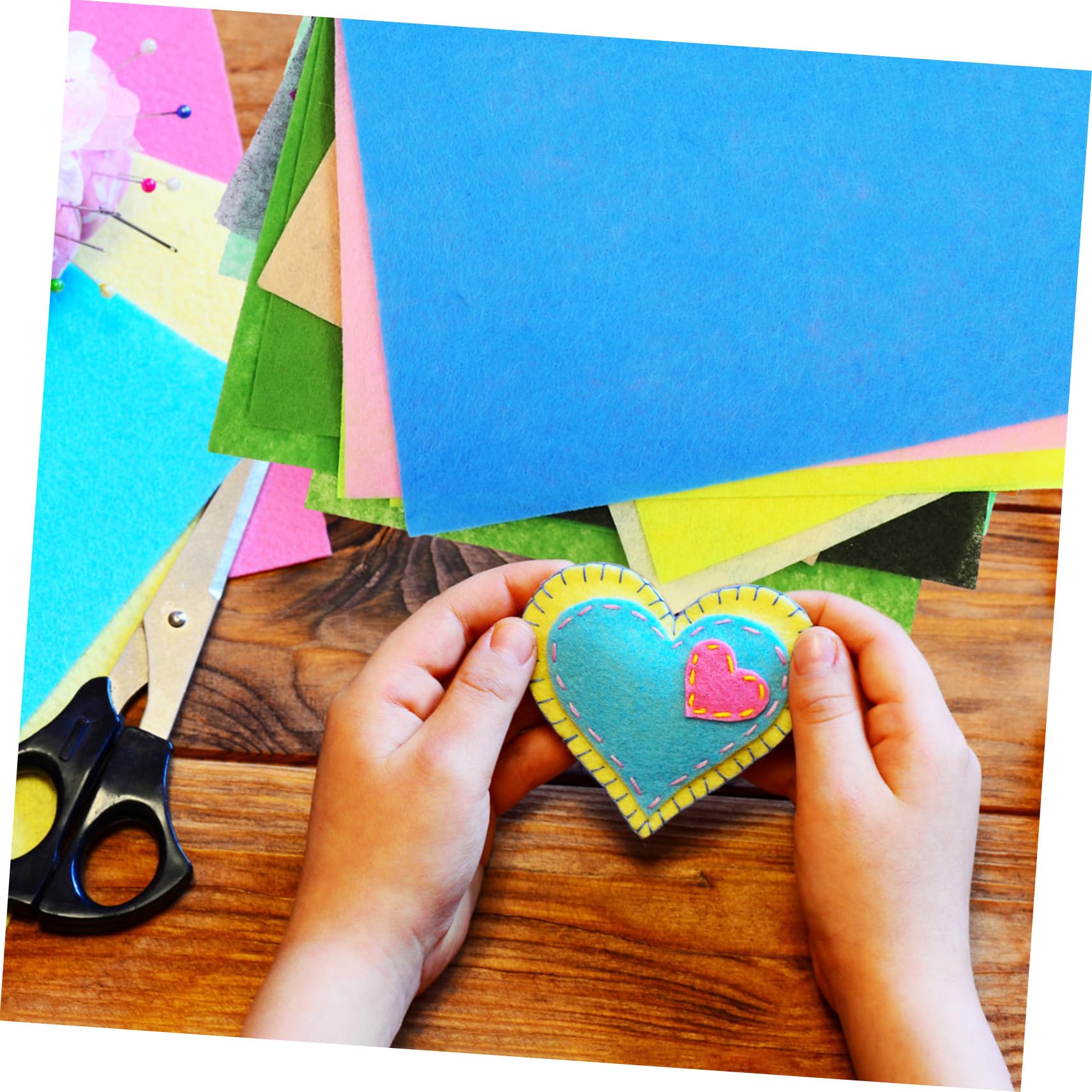 60piezas Tela De Fieltro Para Manualidades Patchwork y Decoración Del De Costura