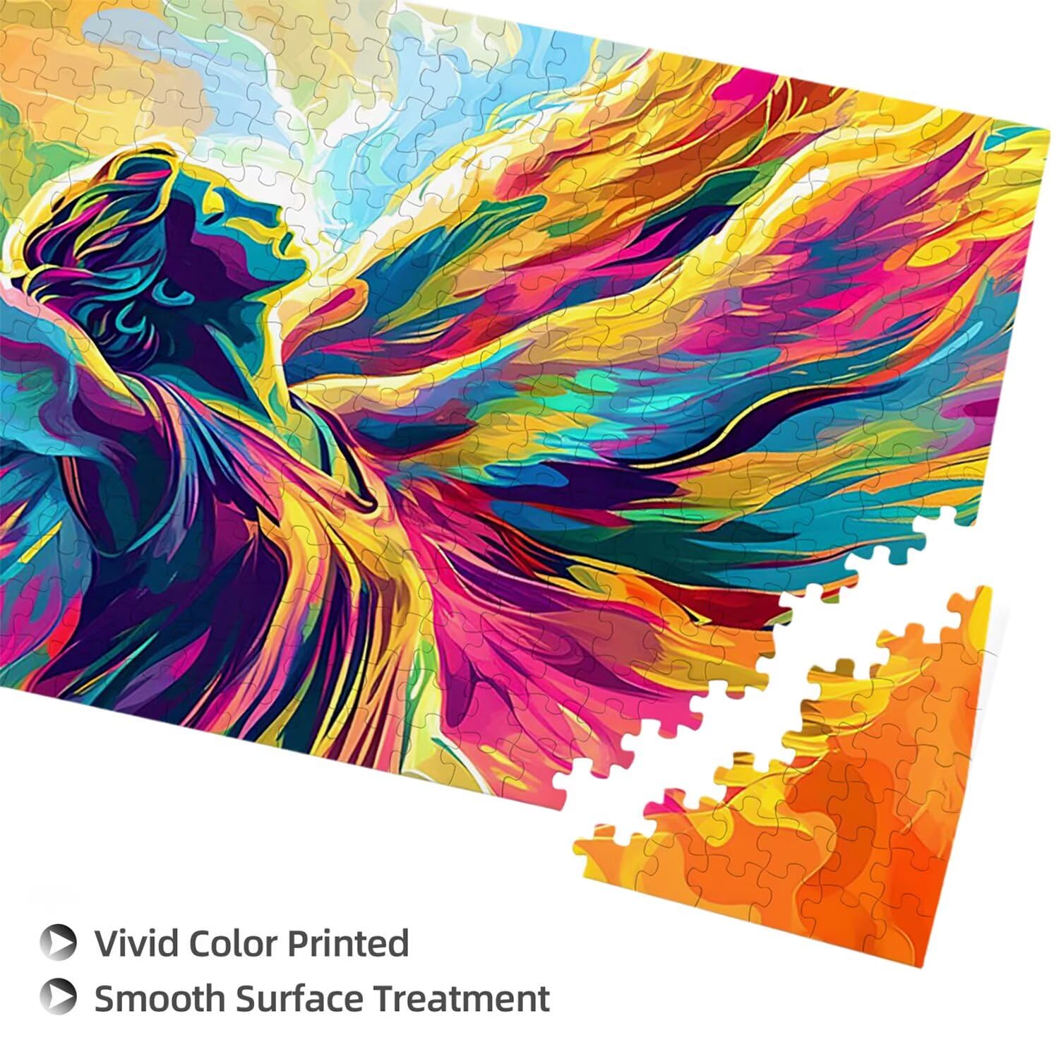 Puzzle dla dorosłych 1100 elementów, kolorowe puzzle anioła, dla dorosłych klasyczne puzzle i od 14 lat junior, rodzinne puzzle rozrywka w domu prezent 87x42cm l-47