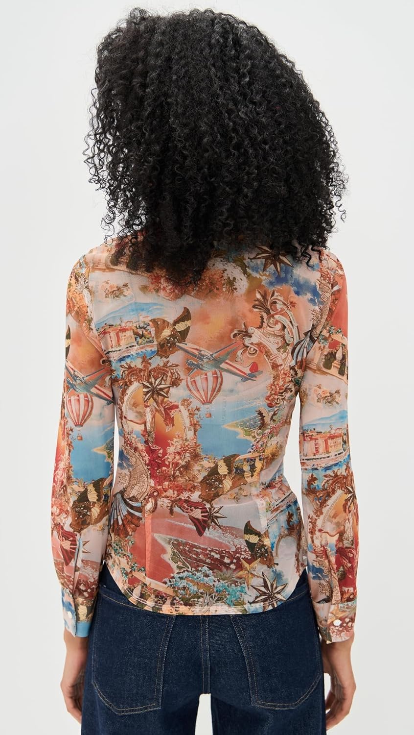 L'AGENCE Women's Indiana Fitted Blouse - Image 4