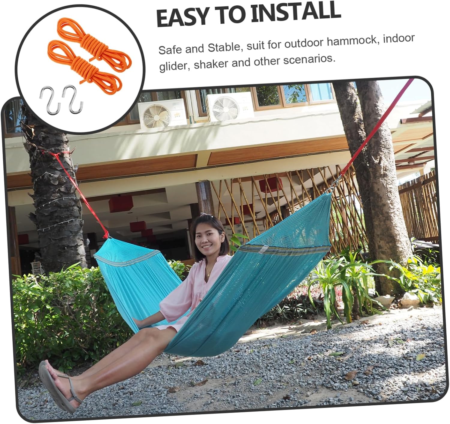 Hammock Straps Fixing Ropes Tree Straps for Hammock Quick Easy Installation