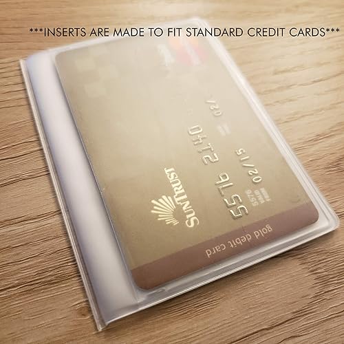 Miniatura 3 de Paquete de 2 carteras insertos de vinilo de plástico transparente para fotos y tarjetero triple 6 páginas, Trifold 6 Página, Trifold 6 Página