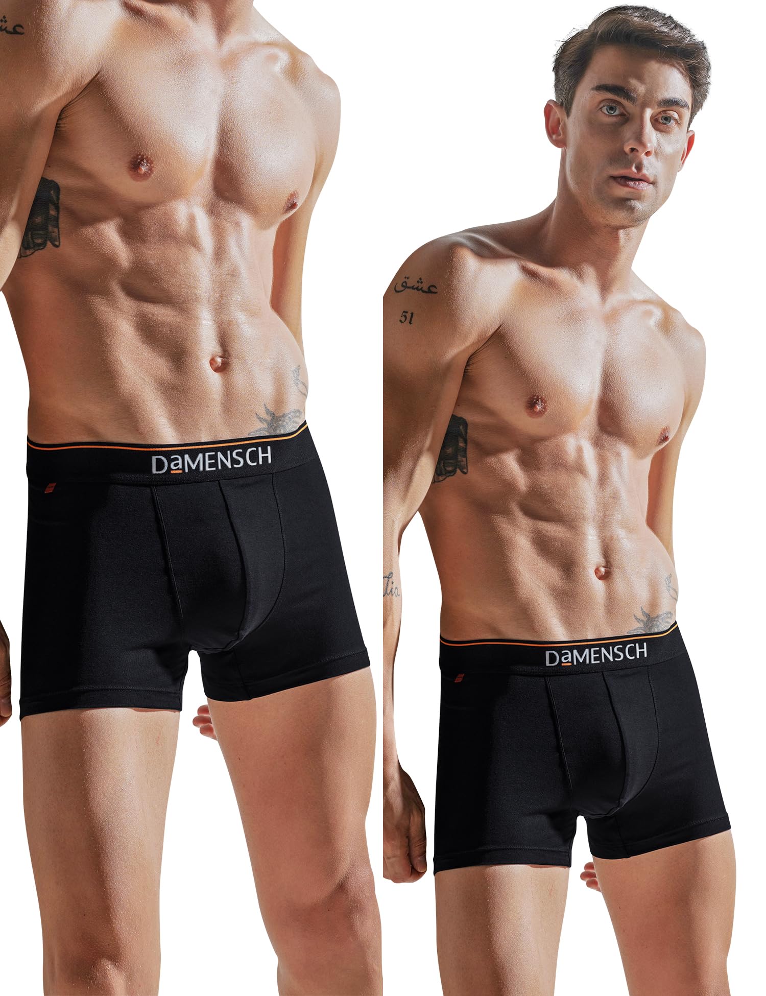 damensch Regular Fit Solid Cotton Blend Trunk Underwear Anti-Bacterial Moisture Wicking Breathable Microfibre Waistband Deo-Cotton Trunks for Men-Black Knight-S-picture-14