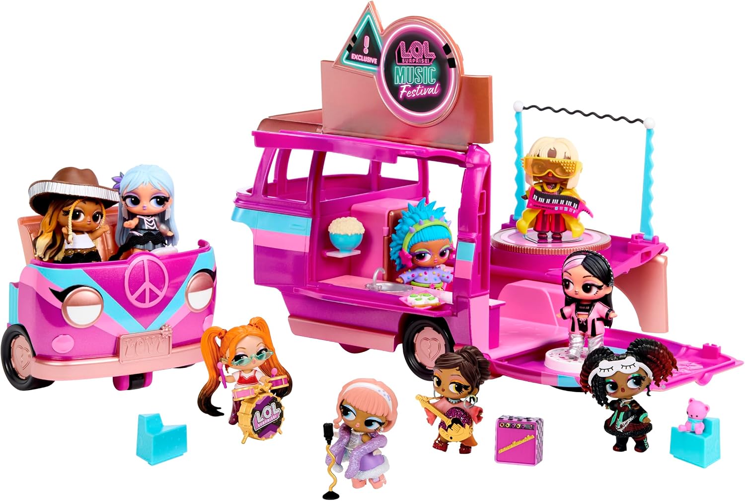 LOL Surprise Music Festival Tour Bus – 5-in-1 Playset, Exclusive Doll Included, Great Gift for Kids Ages 4+ image 5