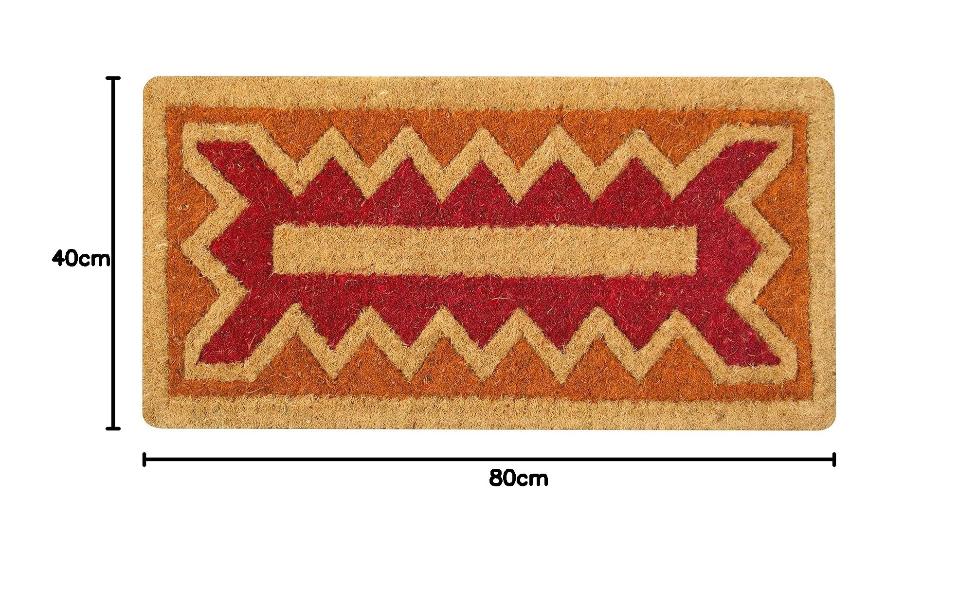 Paillasson impérial en coco naturel épaisseur 4 cm mesure 40 x 80