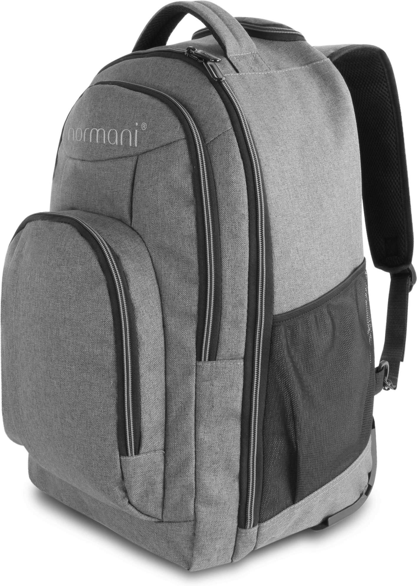 normani Trolley-Rucksack Schulrucksack | Rucksack mit Rollen und Trolleygriff | Handgepäck 30 L