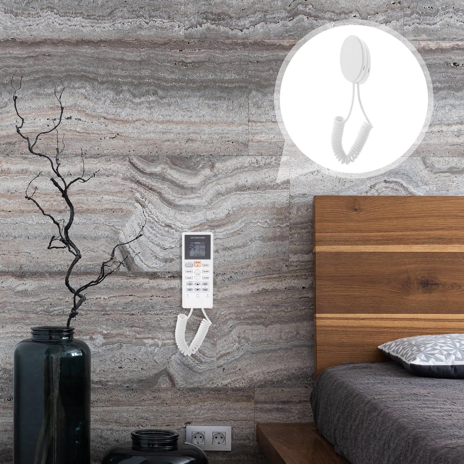 Magnetic Remote Holders - Wall Mount & Anti-Lost -4