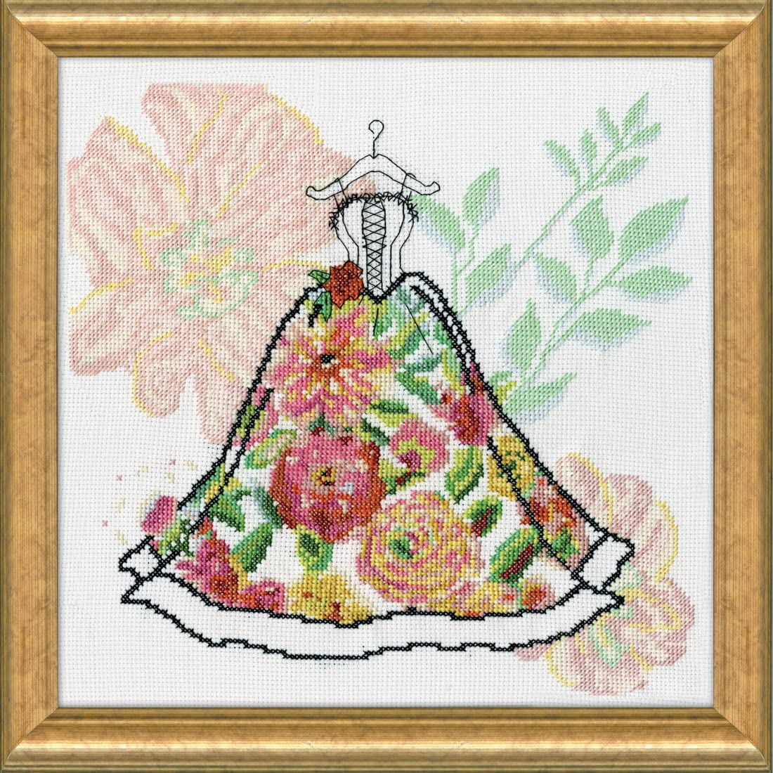 Amazon.com: DESIGN WORKS Corset Dress Counted Cross Stitch Kit