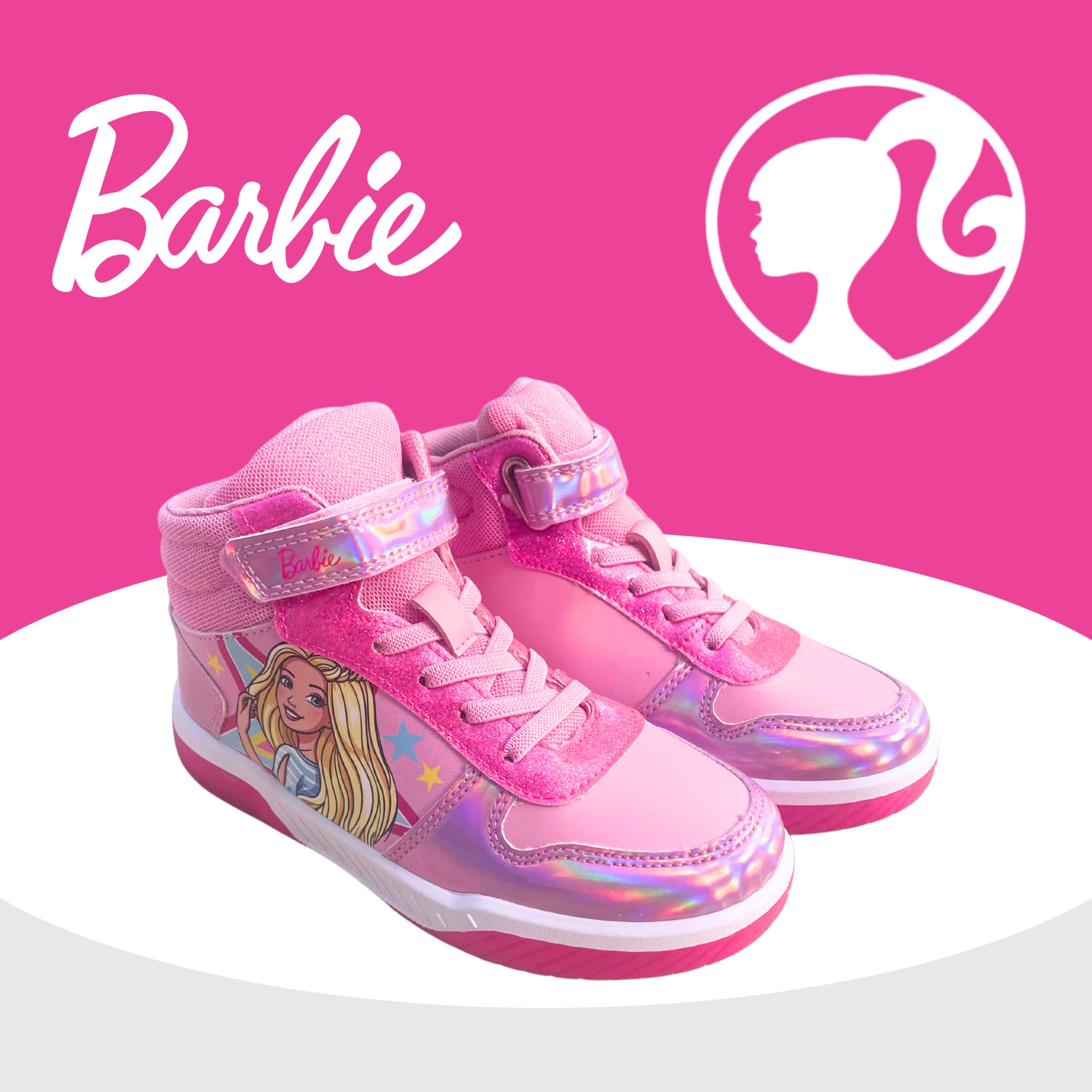 Barbie Scarpe Ragazze, Calzature Sportive Alte Bambole, Regalo per Ragazze, Taglie EU 27 a 33