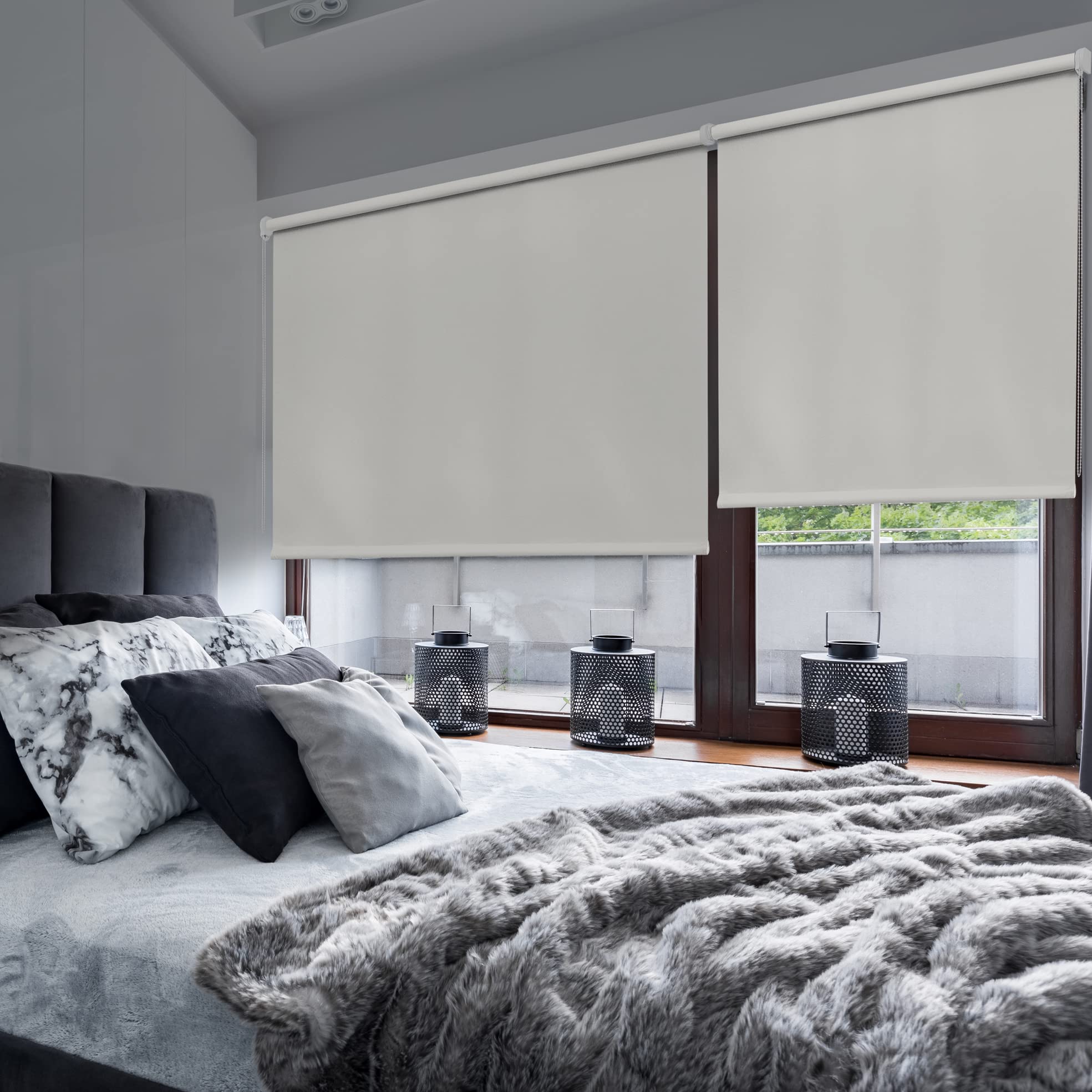 Estores Collection Tenda a rullo Opaque Off White size is not in selection IT