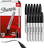 Vista 7 de Sharpie Marcadores permanentes, punta fina, negro, 40