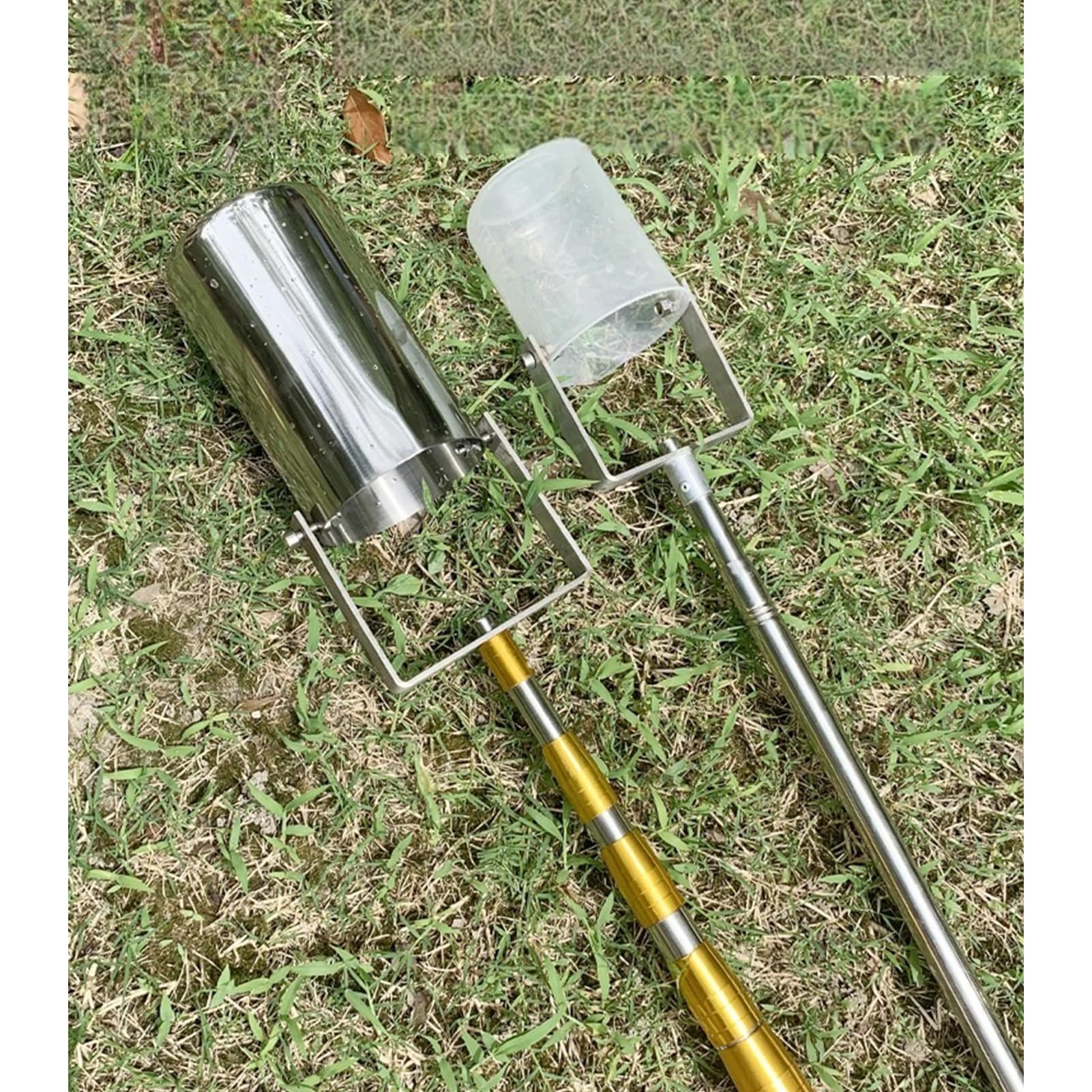 Tragbares Probengefäß,Pendelbecherprobenehmer Teleskop Wasserproben Set,Probenehmer Schöpfkelle Flexibles Schwenkbecher mit Graduierung für Fluss,See,Pool