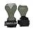 Cobra Grips PRO Weight Lifting Gloves Heavy Duty Straps Alternative Power Lifting Hooks Best for Deadlifts Adjustable Neoprene Padded Wrist Wraps Support Bodybuilding (PRO Green Rubber)